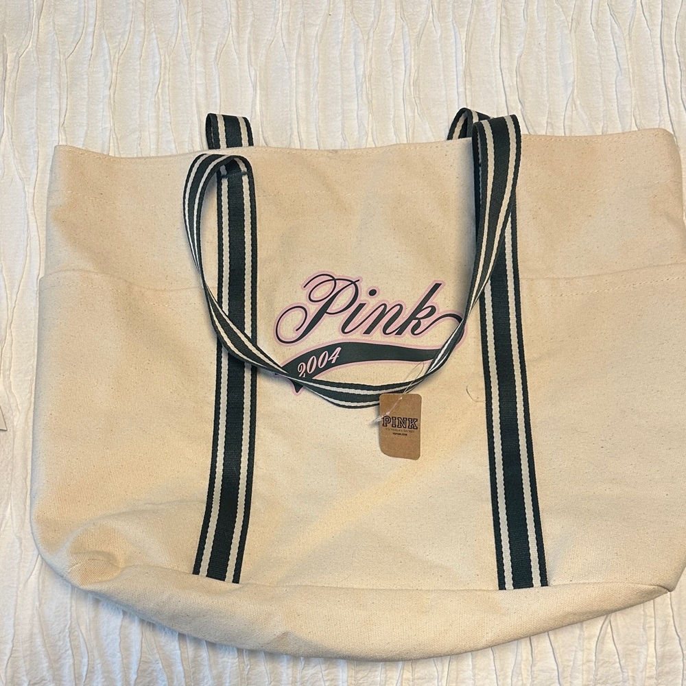 PINK Victoria's Secret Cream Tote NWT